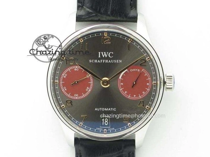 MIROTIME 0705 Portuguese IW3714 Diam ZF V2 1:1 Best Edition White Dial Blue Makers On Blue Leather Strap A79350 (Slim Movement) Stylish 7248